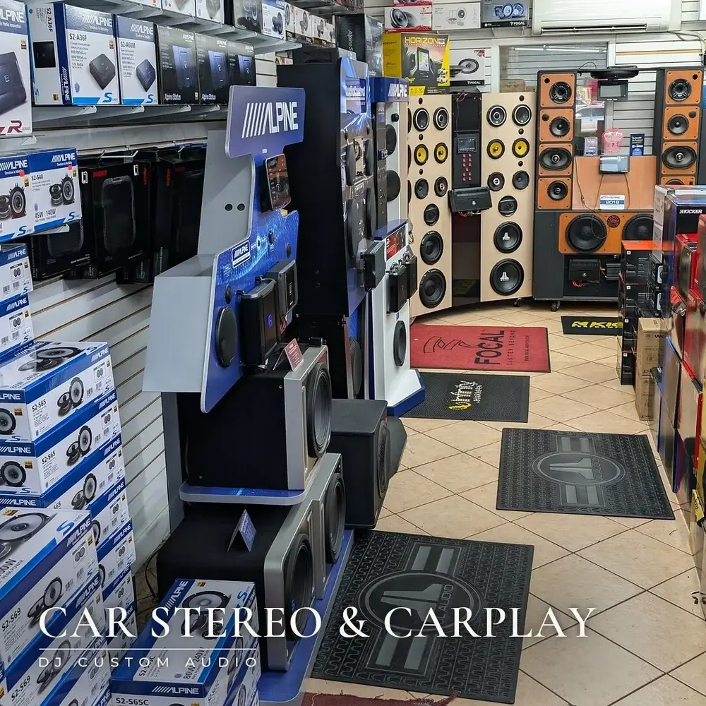 Car audio aisle at the South Gate shop
