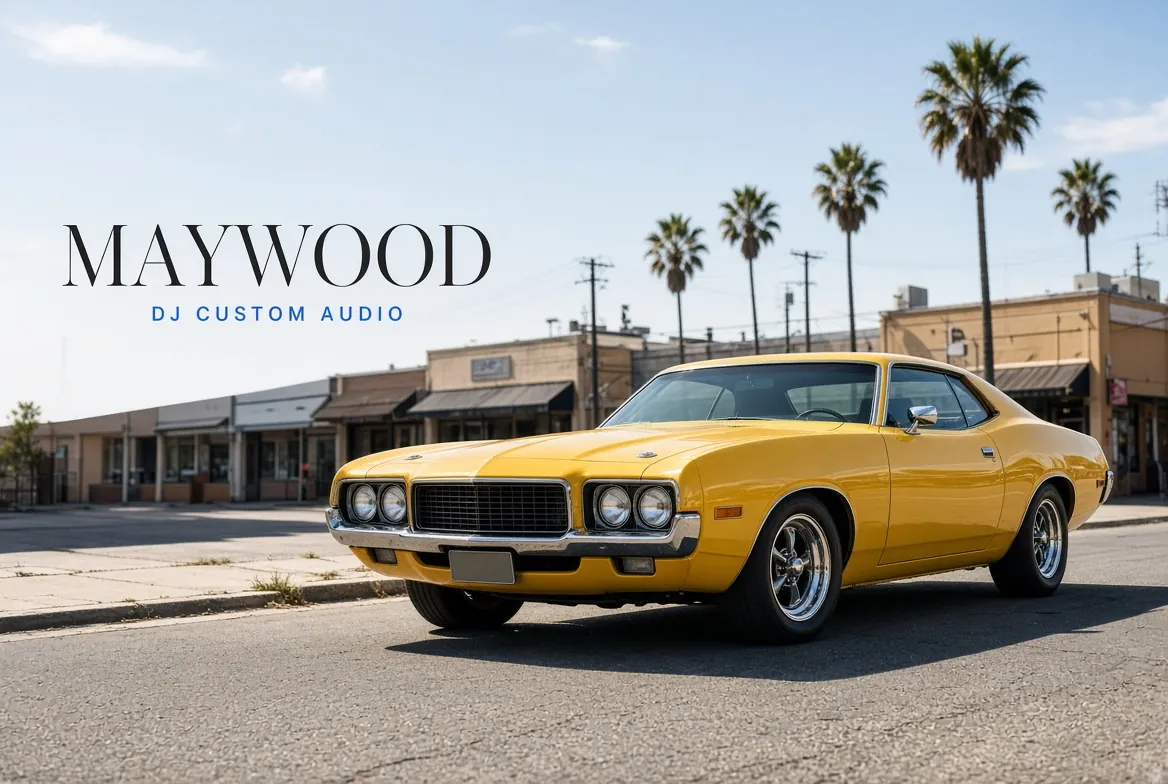 Maywood drive to DJ Custom Audio in South Gate