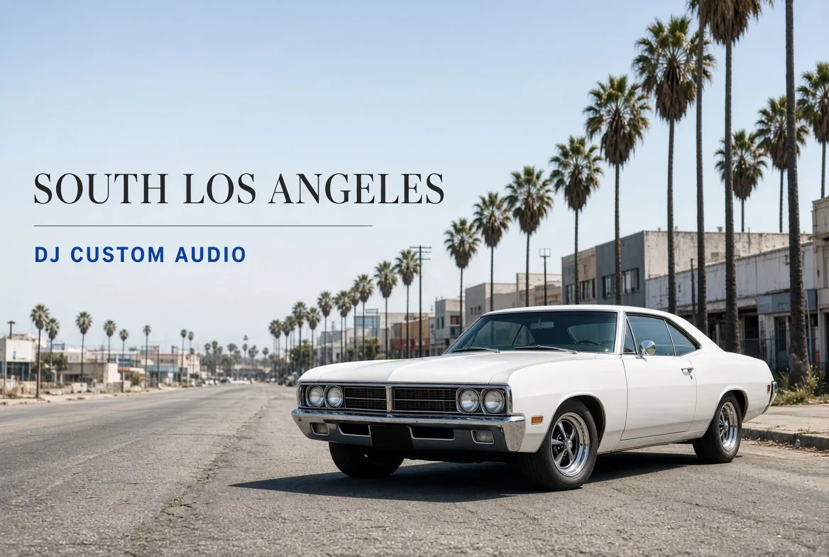 South Los Angeles drive to DJ Custom Audio in South Gate