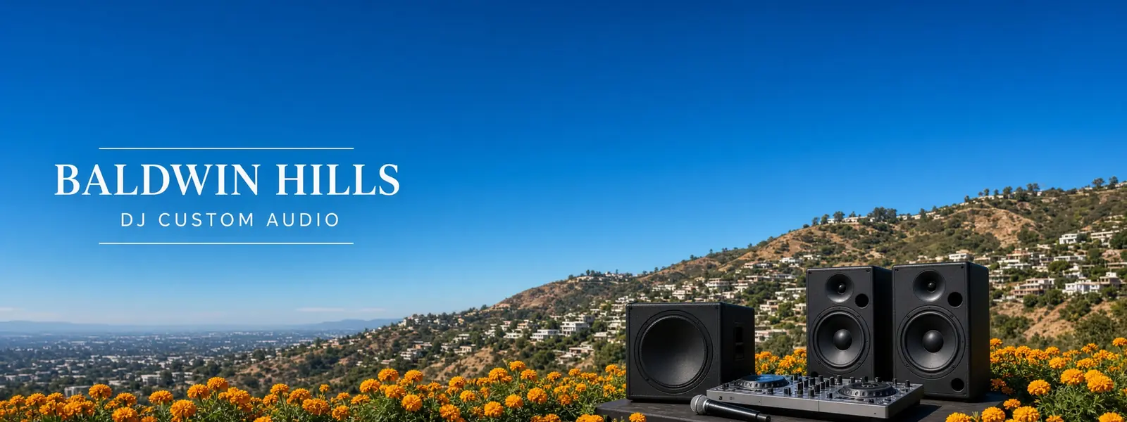 Baldwin Hills drive to DJ Custom Audio in South Gate