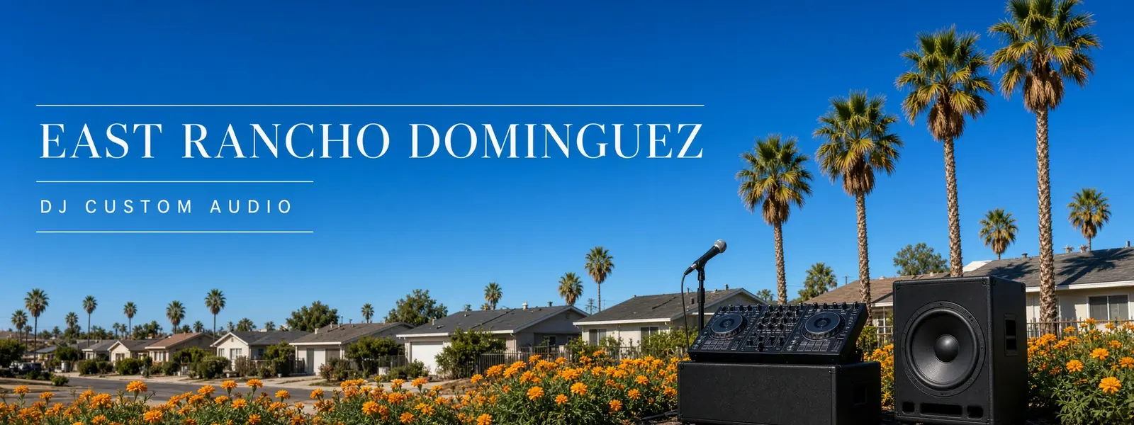 East Rancho Dominguez drive to DJ Custom Audio in South Gate
