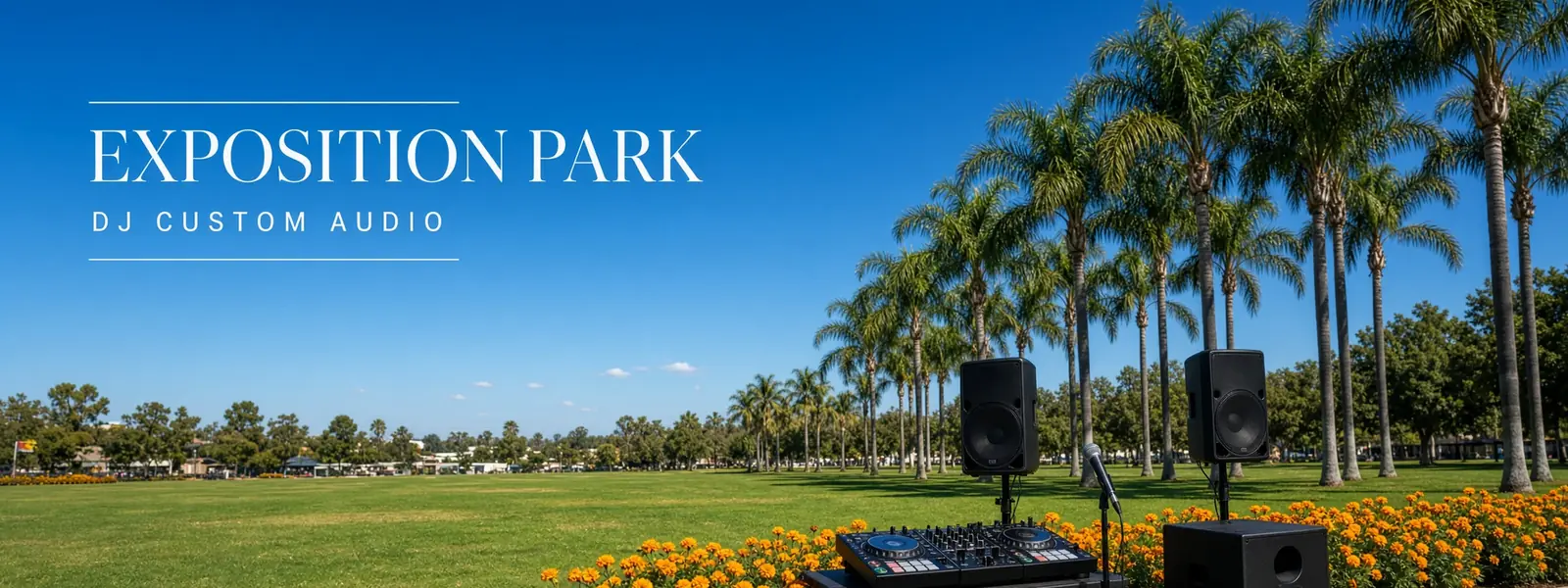 Exposition Park drive to DJ Custom Audio in South Gate