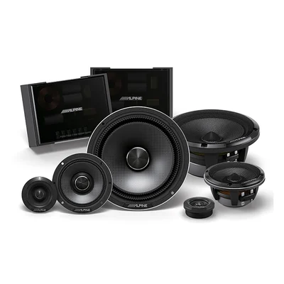 Alpine Status HDZ-653S Hi-Res 6.5-inch 3-Way Slim-Fit Component Speakers