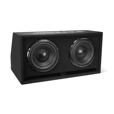 Alpine W-DB12V Dual 12-inch Bass Series Vented Wedge Enclosure