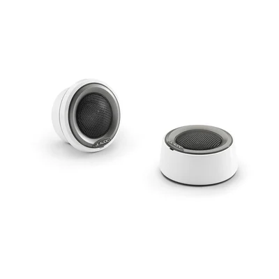 Tweeters marinos de componentes JL Audio M6-100CT-C/S-GwGm de 1 pulgada (blanco/gris)