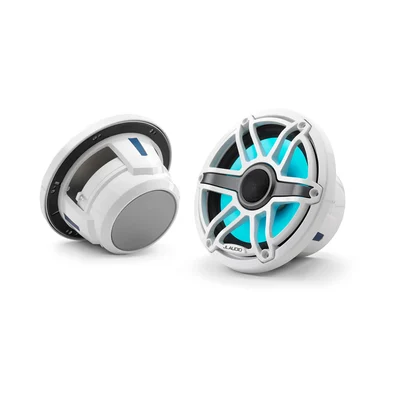 JL Audio M6-770X-S-GwGw-i 7.7-inch Marine Coaxial Speakers with LED