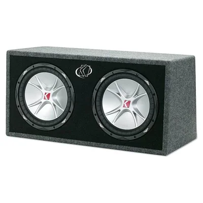 Caja cargada Kicker 07DCVR122 con dos CompVR de 12 pulgadas