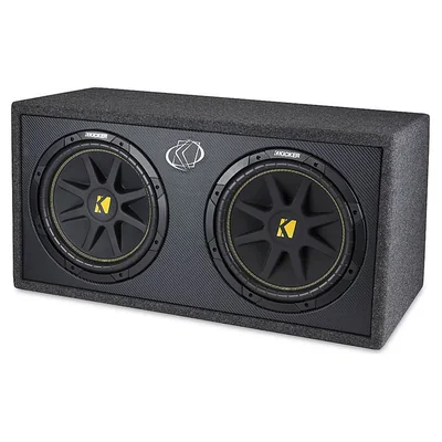 Caja cargada Kicker 10DC122 con dos Comp de 12 pulgadas