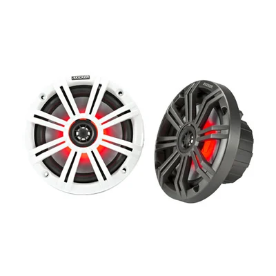 Kicker KM 45KM654L 6.5-inch LED Marine Coaxial Speakers