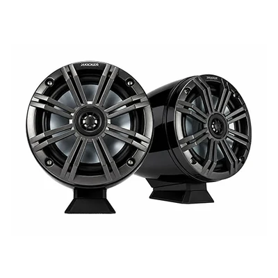Kicker KMFC 46KMFC65 6.5-inch Flat-Mount Tower Speakers (Black)