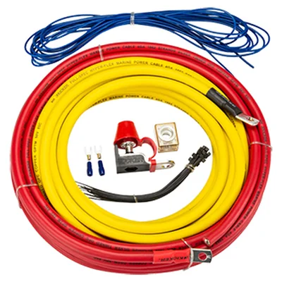 Kicker 47KMPK4 Marine 4-Gauge Amp Power Kit
