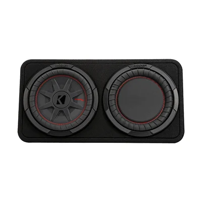 Caja delgada con subwoofer Kicker 48TCWRT102 CompRT de 10 pulgadas