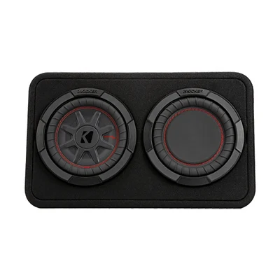 Caja delgada con subwoofer Kicker 48TCWRT82 CompRT de 8 pulgadas