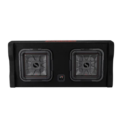 Caja cargada Kicker 49DL7TDF122 con dos L7T de 12 pulgadas hacia abajo