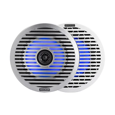 Kicker KM 51KM614FL 6.5-inch Sleek-Grille LED Marine Speakers