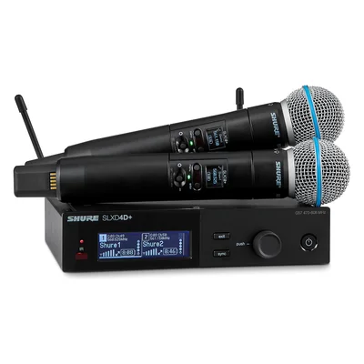 Shure SLXD24D+/B58 Dual Digital Wireless Handheld System