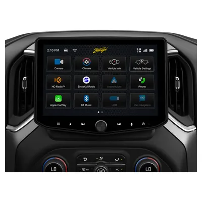 Kit de radio Stinger HORIZON10 RB10GM19X de 10 pulgadas para Chevy Silverado/GMC Sierra 2019–2023