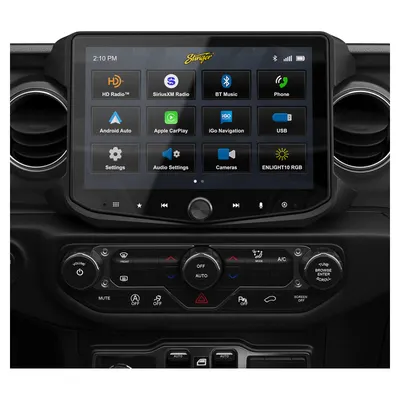 Kit de radio Stinger HORIZON10 RB10JW18X de 10 pulgadas para Jeep Wrangler JL 2018–2023/Gladiator JT 2020–2023