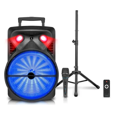 Technical Pro LIT15PKG 15-Inch Speaker Package with Tripod and Mic