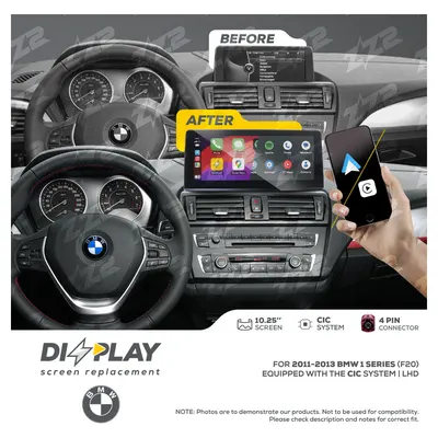 ZZ-2 DZZ-CIC-1S-F20-10-LHD 10.25-inch DIZZPLAY Screen for 2011–2013 BMW 1 Series (F20) CIC