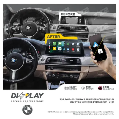 ZZ-2 DZZ-EVO-5S-F1X-10-UHD 10.25-inch DIZZPLAY Screen for 2016–2017 BMW 5 Series (F10/F11/F07/F18) EVO