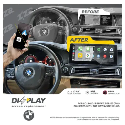 ZZ-2 DZZ-NBT-7S-F01-10-UHD 10.25-inch DIZZPLAY Screen for 2013–2015 BMW 7 Series (F01) NBT