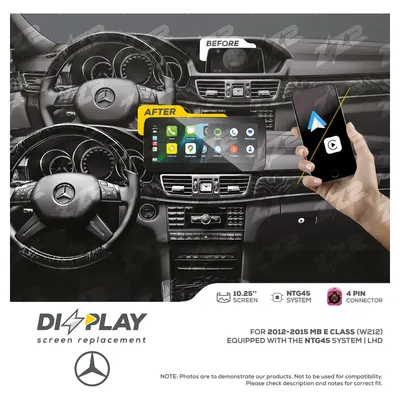 ZZ-2 DZZ-NTG45-E-W212-10-LHD 10.25-inch DIZZPLAY Screen for 2012–2015 Mercedes-Benz E-Class (W212) NTG4.5