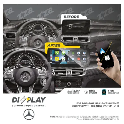 ZZ-2 DZZ-NTG5-CLS-C218-10-UHD 10.25-inch DIZZPLAY Screen for 2015–2017 Mercedes-Benz CLS (C218/X218) NTG5
