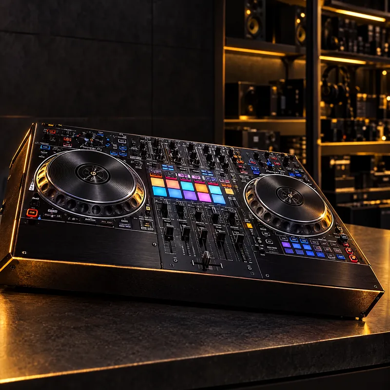 Pioneer DJ controller on the DJ floor